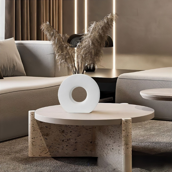 Moderne Keramieken Vaas Strak Design voor Elegante Woondecoratie-Vase-DeWoonVallei-DeWoonVallei