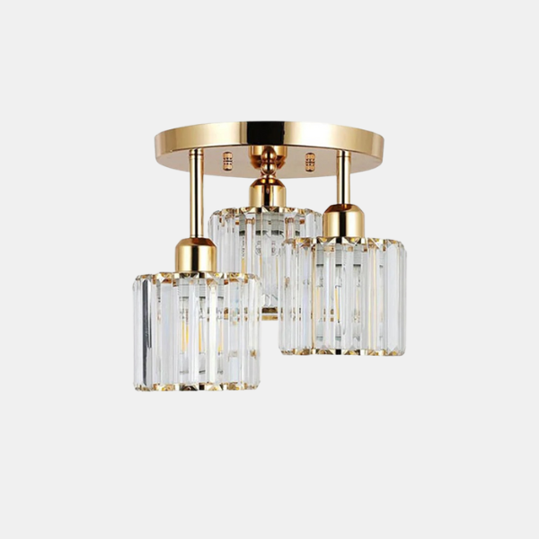 Moderne Kristal Semi Flush Plafondlamp Elegante Ontwerp met Warm Licht-Ceiling Light-DeWoonVallei-DeWoonVallei