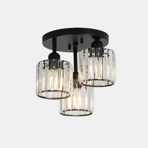Moderne Kristal Semi Flush Plafondlamp Elegante Ontwerp met Warm Licht-Ceiling Light-DeWoonVallei-DeWoonVallei