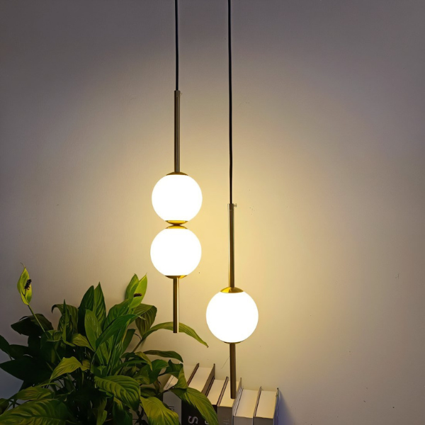Moderne LED Hanglamp Glas & Metaal Ontwerp voor Warme en Stijlvolle Verlichting-Hanging Lamp-DeWoonVallei-DeWoonVallei