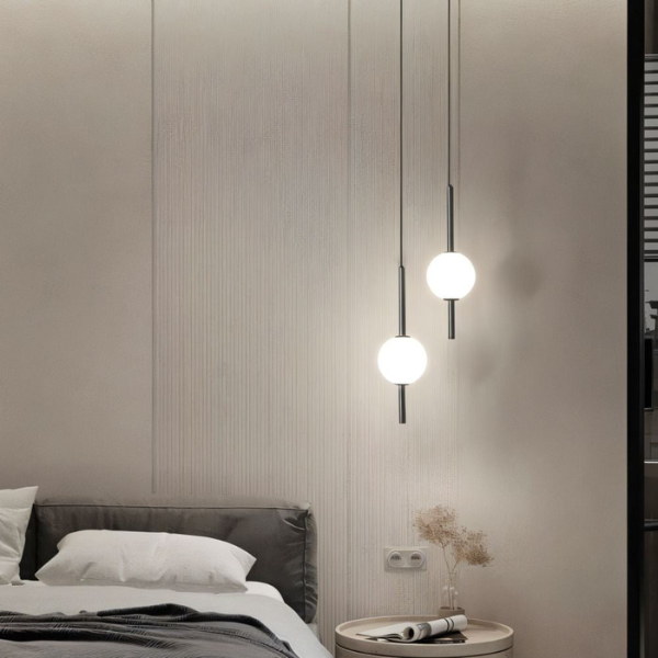 Moderne LED Hanglamp Glas & Metaal Ontwerp voor Warme en Stijlvolle Verlichting-Hanging Lamp-DeWoonVallei-DeWoonVallei