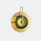Moderne Minimalistische Goud Groen Trommelvormige LED Wandlamp Warm Wit Binnenverlichting-Wall Light-DeWoonVallei-DeWoonVallei