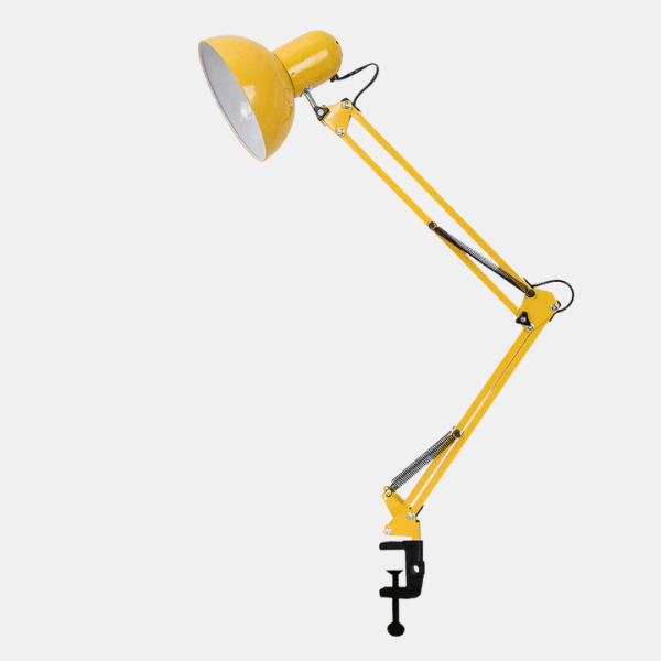 Moderne Minimalistische Verstelbare LED Tafellamp met Clip-Arm voor Gericht Licht-Table Lamps-DeWoonVallei-Geel-DeWoonVallei