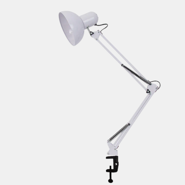 Moderne Minimalistische Verstelbare LED Tafellamp met Clip-Arm voor Gericht Licht-Table Lamps-DeWoonVallei-Wit-DeWoonVallei
