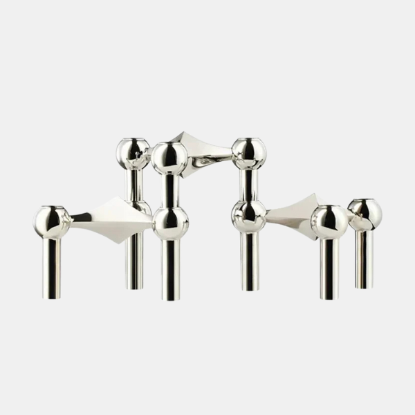 Moderne Moleculaire Kandelaar Elegant Huisdecor-Candle Holders-DeWoonVallei-Zilver-Drie Stuks (23 x 11 cm)-DeWoonVallei