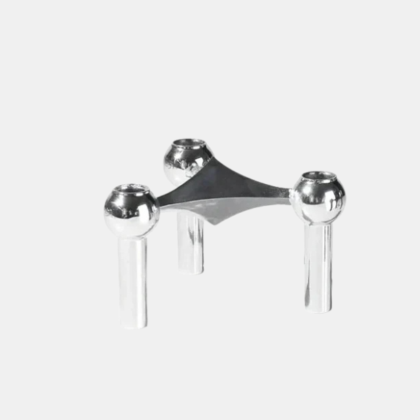 Moderne Moleculaire Kandelaar Elegant Huisdecor-Candle Holders-DeWoonVallei-Zilver-Eén Stuk (10 x 6 cm)-DeWoonVallei