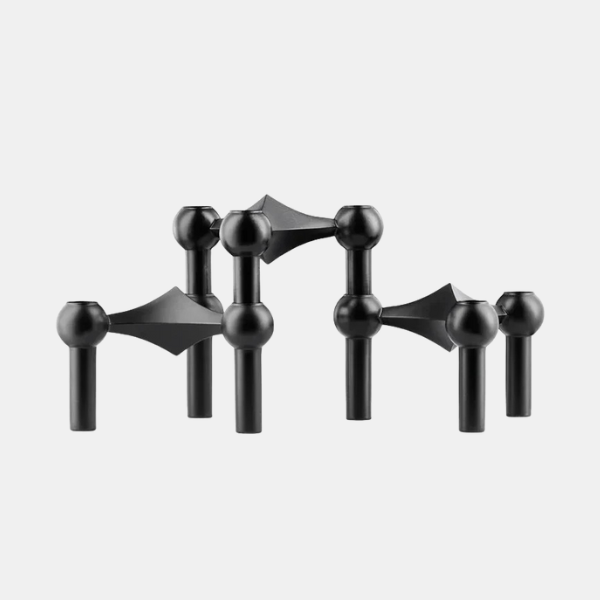 Moderne Moleculaire Kandelaar Elegant Huisdecor-Candle Holders-DeWoonVallei-Zwart-Drie Stuks (23 x 11 cm)-DeWoonVallei