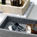 Moderne PU Leren Opbergtray met Elegant Ontwerp voor Huisorganisatie-Decorative Trays-DeWoonVallei-DeWoonVallei