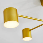 Moderne Plafondlamp met 6 Verstelbare LED-Koppen – Strak Scandinavisch Design voor Efficiënte en Sfeervolle Verlichting-Ceiling Lamp-DeWoonVallei-DeWoonVallei