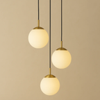 Moderne Plafondlamp met Opal Glas en Zacht Sfeerverlichting-Hanging Lamp-DeWoonVallei-DeWoonVallei