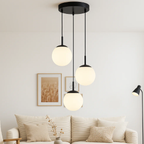 Moderne Plafondlamp met Opal Glas en Zacht Sfeerverlichting-Hanging Lamp-DeWoonVallei-DeWoonVallei