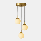 Moderne Plafondlamp met Opal Glas en Zacht Sfeerverlichting-Hanging Lamp-DeWoonVallei-Goud-DeWoonVallei