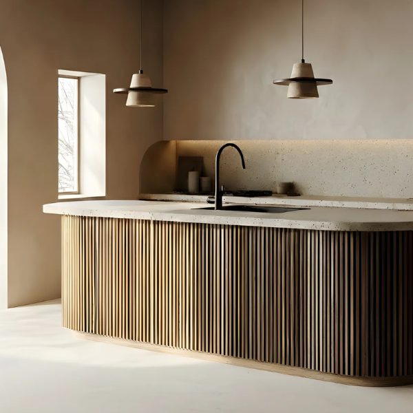 Moderne Plafondlamp van Steen en Hout voor Zacht Sfeerverlichting-Hanging Lamp-DeWoonVallei-DeWoonVallei