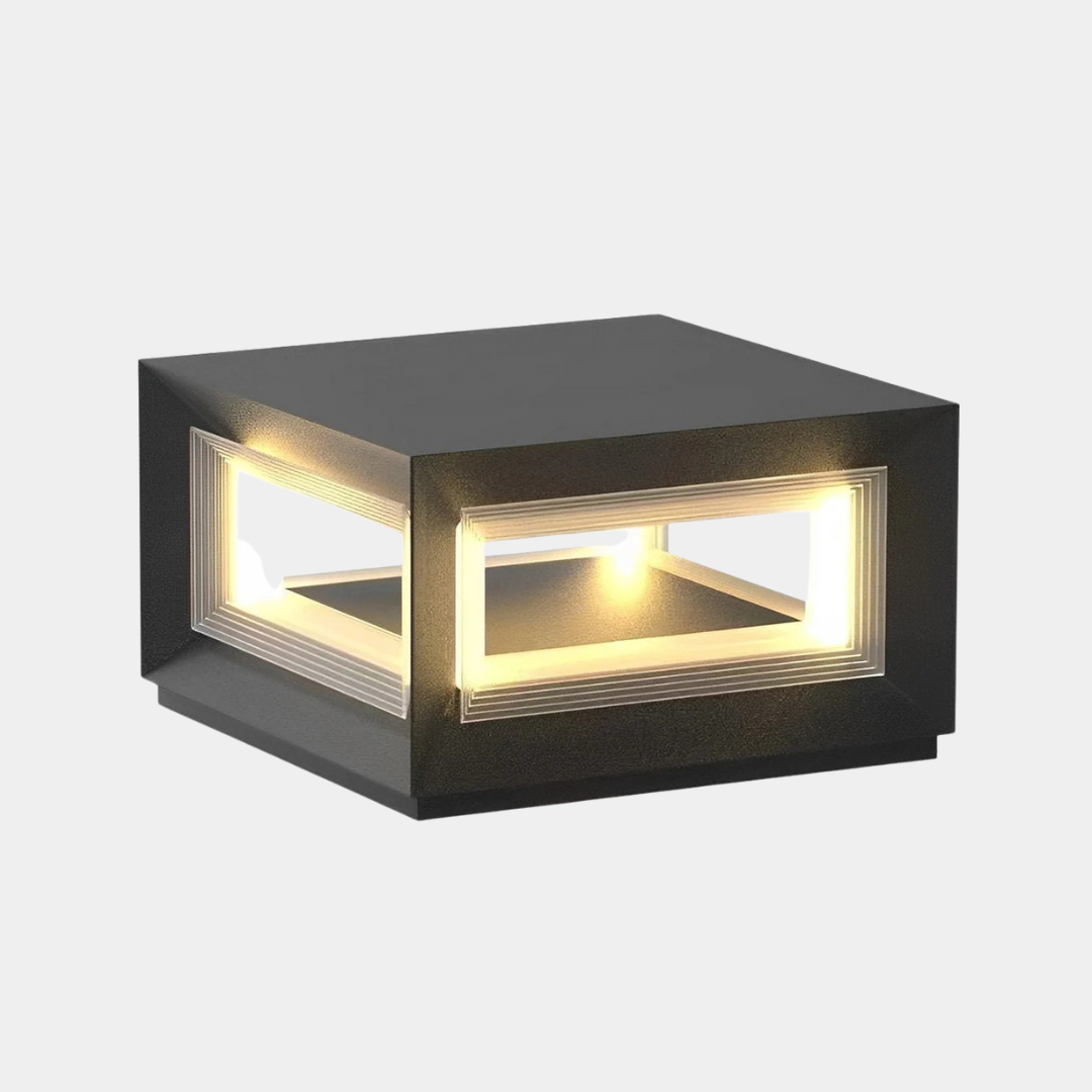 Moderne Rechthoekige LED Buitenpaallamp – Waterdicht RVS Design met Efficiënte Verlichting-Outdoor Lighting-DeWoonVallei-DeWoonVallei