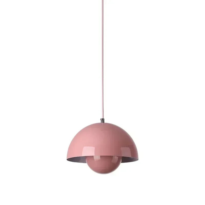 Moderne Scandinavische Hanglamp – LED Pendelverlichting voor Eetkamer & Woondecoratie-Lamp-DeWoonVallei-Roze-dia 23cm-DeWoonVallei