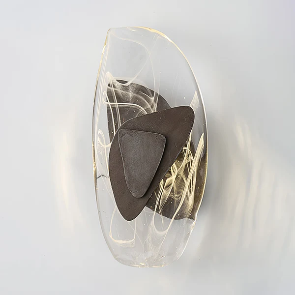 Moderne Zwarte Glazen Wandlamp voor Artistieke Huisverlichting-Indoor Wall Lamp-DeWoonVallei-DeWoonVallei