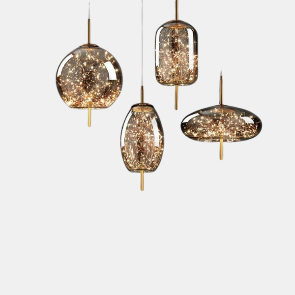 Moderne glazen hanglamp Elegant ontwerp met warme LED gloed-Pendant light-DeWoonVallei-DeWoonVallei