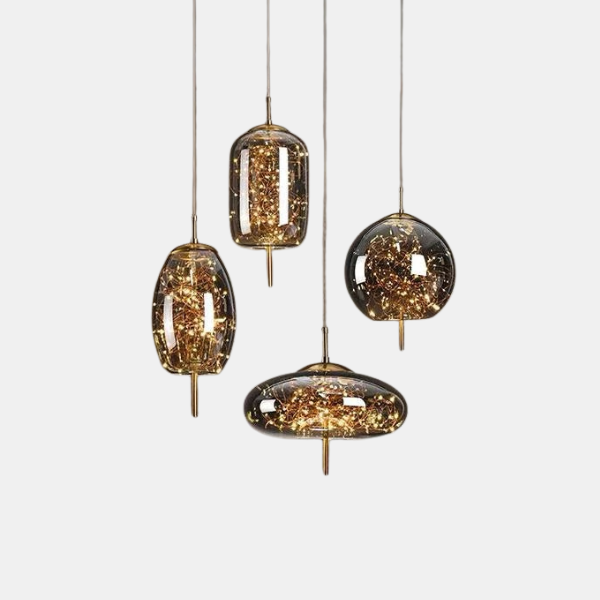 Moderne glazen hanglamp Elegant ontwerp met warme LED gloed-Pendant light-DeWoonVallei-DeWoonVallei