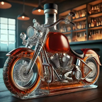 Motorfiets Whiskey Karaf – Uniek Glazen Ontwerp voor Stijlvolle Thuisbar-Kitchen Items-DeWoonVallei-DeWoonVallei