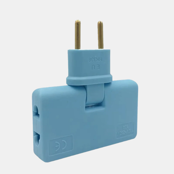 Multi-Hoek Stopcontactadapter Ruimtebesparend Ontwerp voor Strakke Ruimtes en Reizen-Power Adapters-DeWoonVallei-Blauw-DeWoonVallei