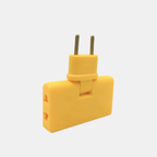 Multi-Hoek Stopcontactadapter Ruimtebesparend Ontwerp voor Strakke Ruimtes en Reizen-Power Adapters-DeWoonVallei-Geel-DeWoonVallei