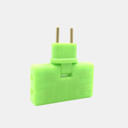 Multi-Hoek Stopcontactadapter Ruimtebesparend Ontwerp voor Strakke Ruimtes en Reizen-Power Adapters-DeWoonVallei-Groen-DeWoonVallei