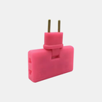 Multi-Hoek Stopcontactadapter Ruimtebesparend Ontwerp voor Strakke Ruimtes en Reizen-Power Adapters-DeWoonVallei-Roze-DeWoonVallei