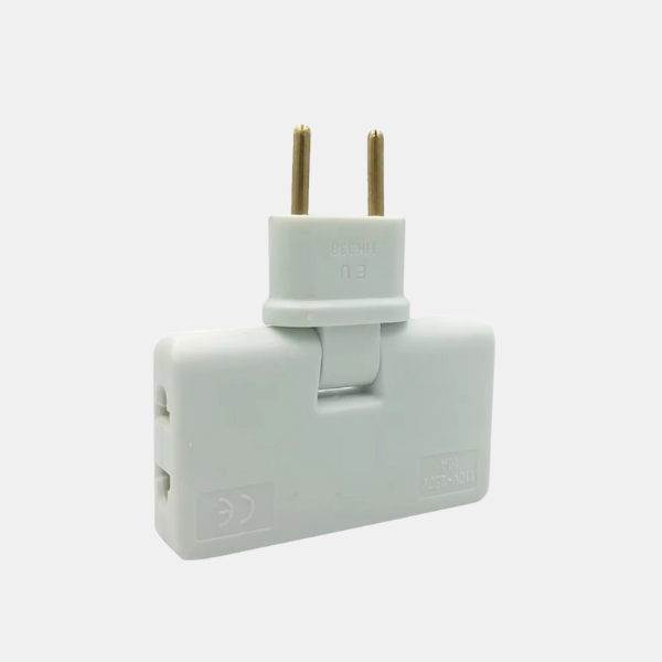 Multi-Hoek Stopcontactadapter Ruimtebesparend Ontwerp voor Strakke Ruimtes en Reizen-Power Adapters-DeWoonVallei-Wit-DeWoonVallei