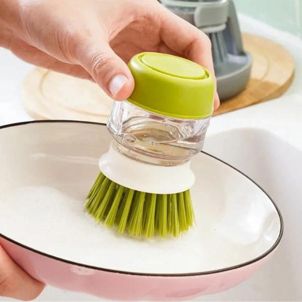 Multifunctionele Drukreinigingsborstel met Gemakkelijke Vloeistofdispensatie voor Snelle Huishoudelijke Reiniging-Cleaning Materials-DeWoonVallei-DeWoonVallei