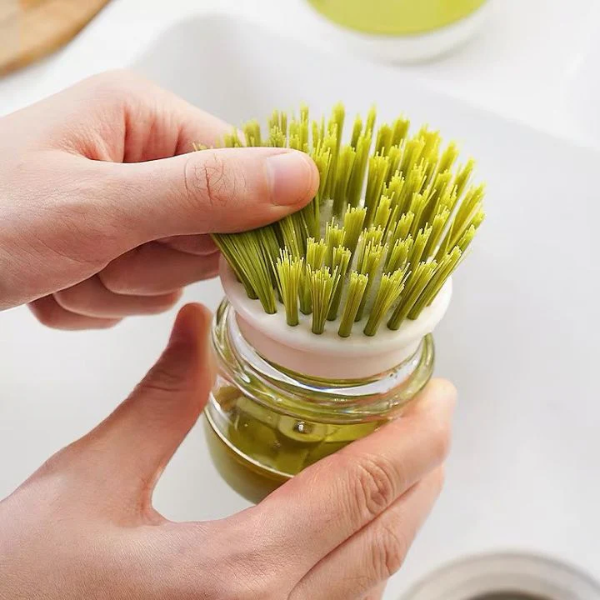 Multifunctionele Drukreinigingsborstel met Gemakkelijke Vloeistofdispensatie voor Snelle Huishoudelijke Reiniging-Cleaning Materials-DeWoonVallei-DeWoonVallei