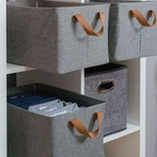 Multifunctionele Kast Organizer Bins Handgrepen Stapelbare Kleding Opbergen Jeans T-Shirts Sokken-Jeans Organizer-DeWoonVallei-DeWoonVallei