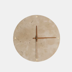 Muurklok Lamp van Natuursteen Stijlvol met Warm LED Licht-Wall Clock-DeWoonVallei-23 cm-Koel wit (5500-7000K)-DeWoonVallei