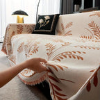 Natuur Chenille Sofahoes - Luxe Textuur & Rustige Woonkamerstijl-Home & Garden-DeWoonVallei-Oranje-180x260cm-DeWoonVallei