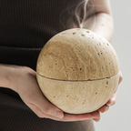 Natuurlijke Marmeren Wierookhouder met Grotvormige Holte voor Elegante Aromatherapie-Diffusers & Burners-DeWoonVallei-DeWoonVallei