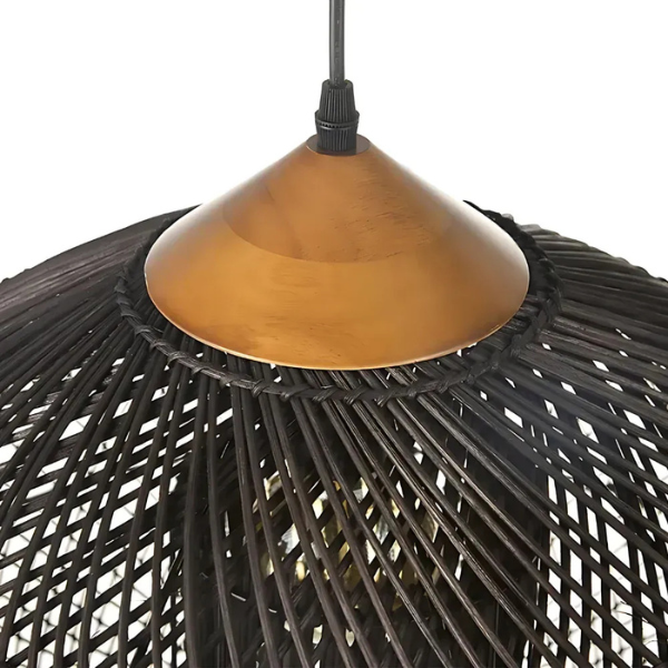 Natuurlijke Rotan Hanglamp Handgeweven Boho Plafondlamp voor Warme Sfeerverlichting-Ceiling Lamp-DeWoonVallei-DeWoonVallei