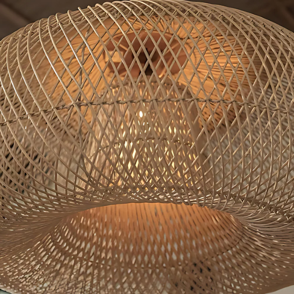 Natuurlijke Rotan Hanglamp Handgeweven Boho Plafondlamp voor Warme Sfeerverlichting-Ceiling Lamp-DeWoonVallei-DeWoonVallei