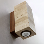 Natuurlijke Travertin Wandlamp Moderne Stenen Ontwerp voor Elegante Interieurs-Wall Light-DeWoonVallei-DeWoonVallei