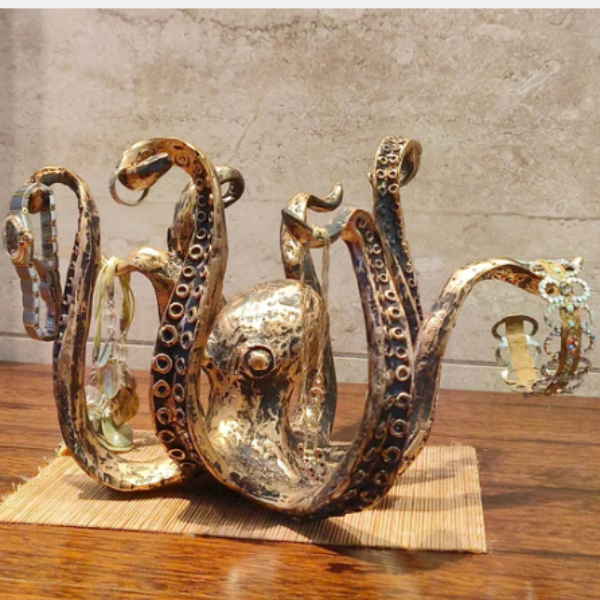 Nautische Octopus Mokhouder Rustieke Keuken Organizer & Decor-Lamps-DeWoonVallei-DeWoonVallei