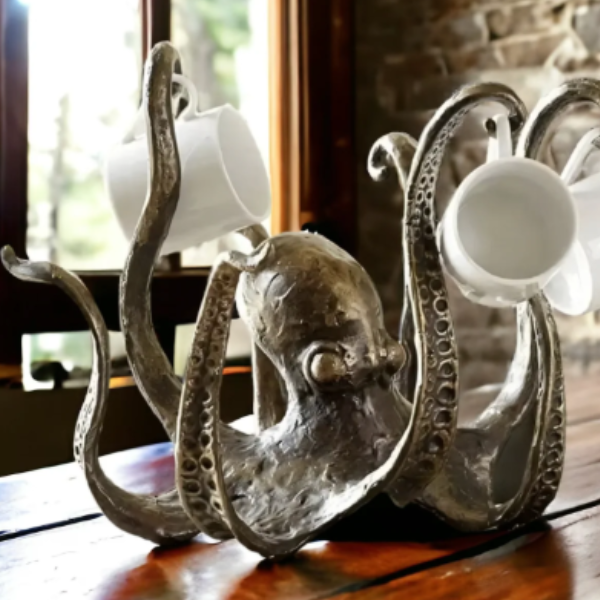 Nautische Octopus Mokhouder Rustieke Keuken Organizer & Decor-Lamps-DeWoonVallei-DeWoonVallei