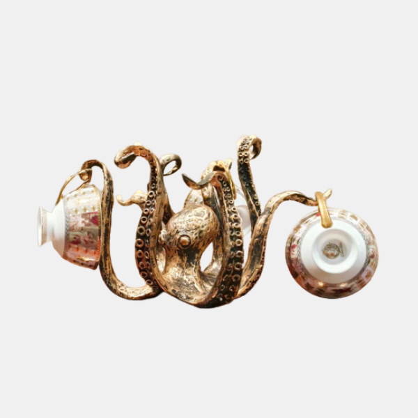 Nautische Octopus Mokhouder Rustieke Keuken Organizer & Decor-Lamps-DeWoonVallei-DeWoonVallei