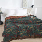 Night Flower Omkeerbare Deken - Dubbelzijdig Design & Elegante Bloemenstijl-Home & Garden-DeWoonVallei-DeWoonVallei