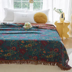 Night Flower Omkeerbare Deken - Dubbelzijdig Design & Elegante Bloemenstijl-Home & Garden-DeWoonVallei-DeWoonVallei