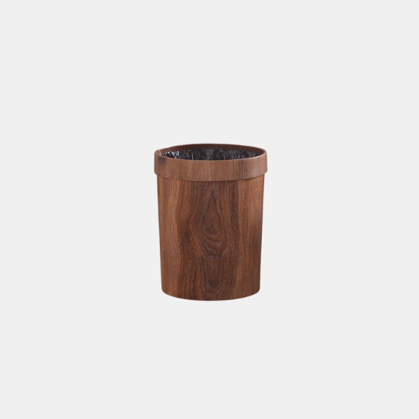 Noordische Houten Afvalbak Minimalistisch Design voor Huiselijke Netheid-Trash Bins & Waste Solutions-DeWoonVallei-DeWoonVallei