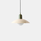 Noordse Groene Metalen Hanglamp Mid Century Moderne Plafondlamp met Zachte Warme Gloed voor Keuken en Eetkamer-Pendant Light-DeWoonVallei-DeWoonVallei