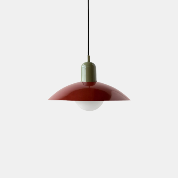Noordse Groene Metalen Hanglamp Mid Century Moderne Plafondlamp met Zachte Warme Gloed voor Keuken en Eetkamer-Pendant Light-DeWoonVallei-DeWoonVallei