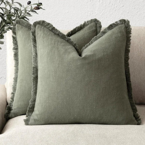 Nordic Frill Katoen Linnen Kussenhoes Zachte Stijl voor Elegante Wooncomfort-Cushions-DeWoonVallei-DeWoonVallei
