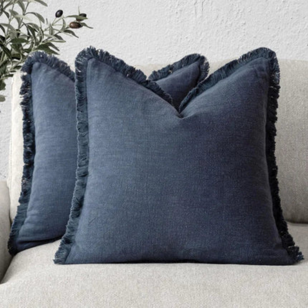 Nordic Frill Katoen Linnen Kussenhoes Zachte Stijl voor Elegante Wooncomfort-Cushions-DeWoonVallei-DeWoonVallei