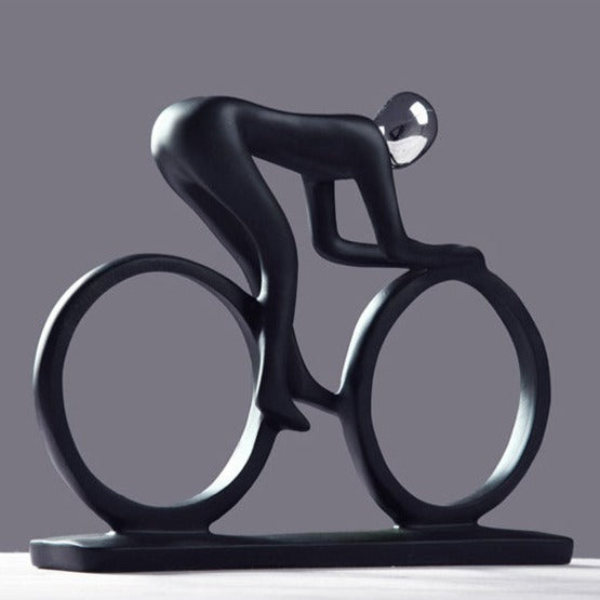Nordische Abstracte Fietser Sculptuur Moderne Resin Kunst voor Stijlvolle Woondecoratie-Abstract Cyclist Sculpture-DeWoonVallei-DeWoonVallei