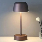Nordische Stijl Oplaadbare Tafellamp met Dimbare Functionaliteit-Table Lamps-DeWoonVallei-Kastanjebruin-DeWoonVallei
