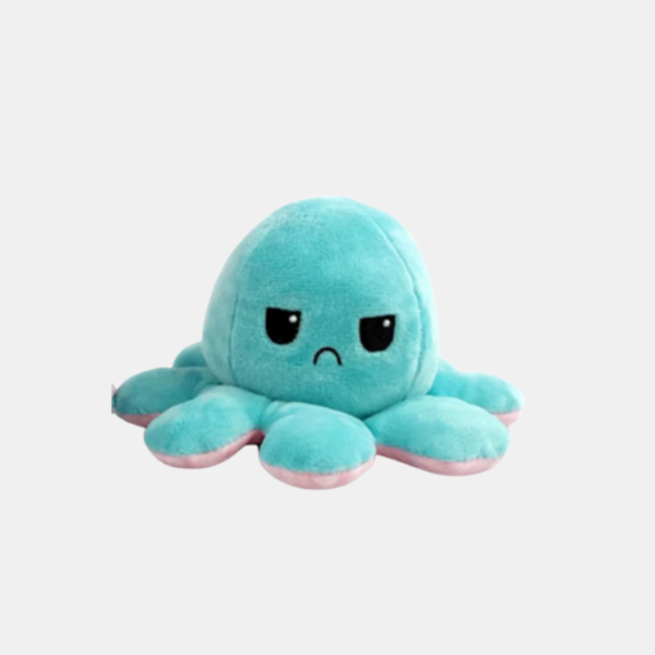 Omkeerbare Mini Octopus Knuffel Speelgoed Zacht Stemmingsveranderend Knuffeldier voor Kinderen en Volwassenen-Toys-DeWoonVallei-Groen-Roze-DeWoonVallei
